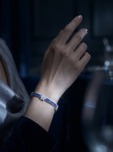 Blue Floral Line Bracelet