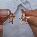 Star Earrings with Stones