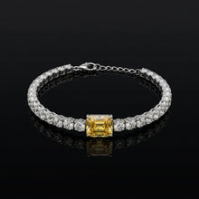 Golden Emerald Cut Bracelet