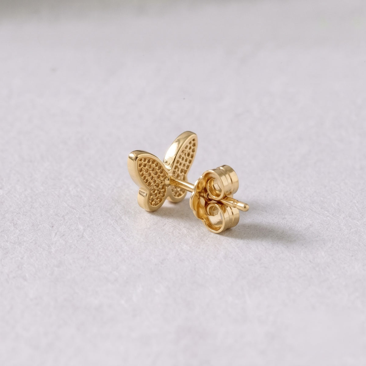 Mother-of-Pearl Butterfly Stud Earring