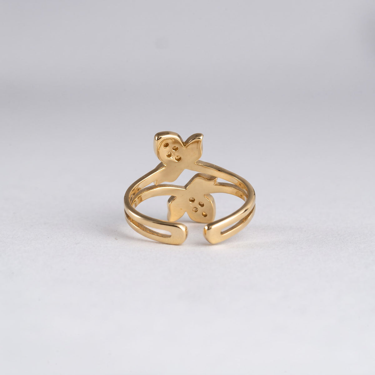 Pavé Butterfly Bypass Ring