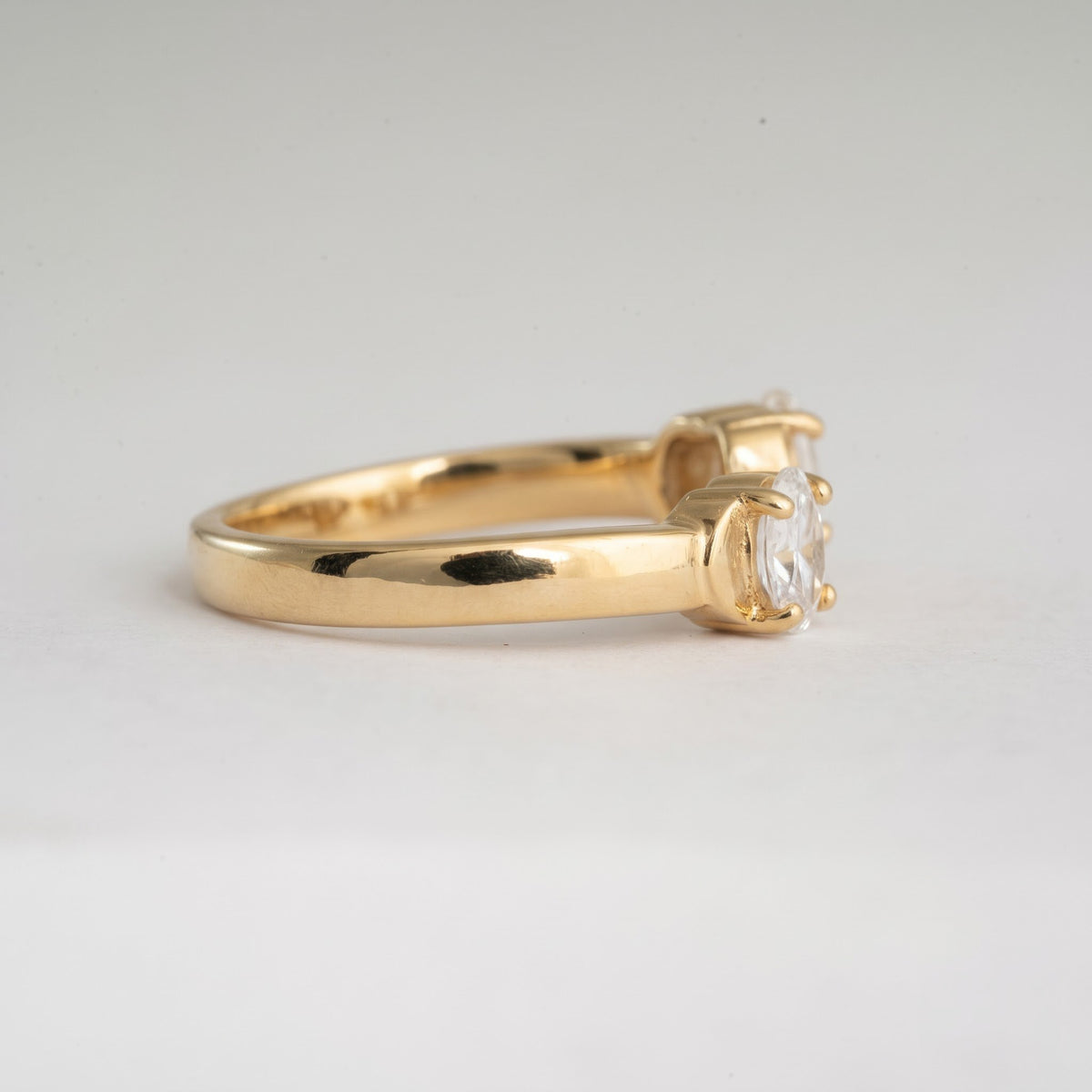 Two-Stone Oval Bypass Ring