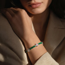 Green Aura floral Bracelet