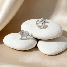 Angel Wing Swirl Stud Earrings
