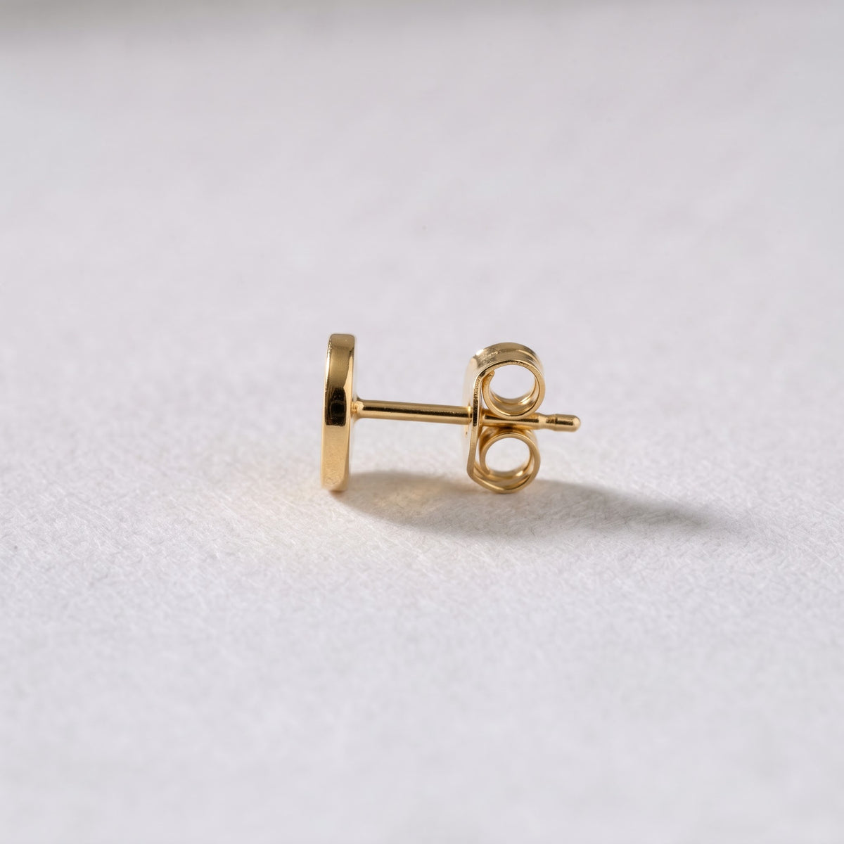 Round Pavé Crystal Screw-Motif Stud Earring