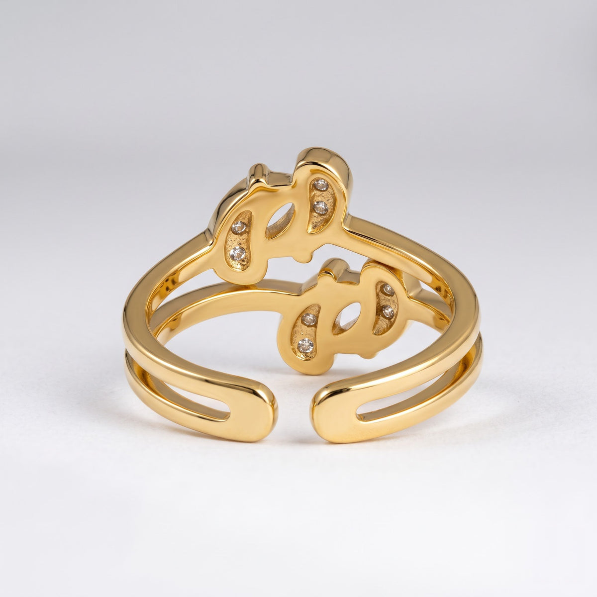 Pavé Split-Loop Bypass Ring
