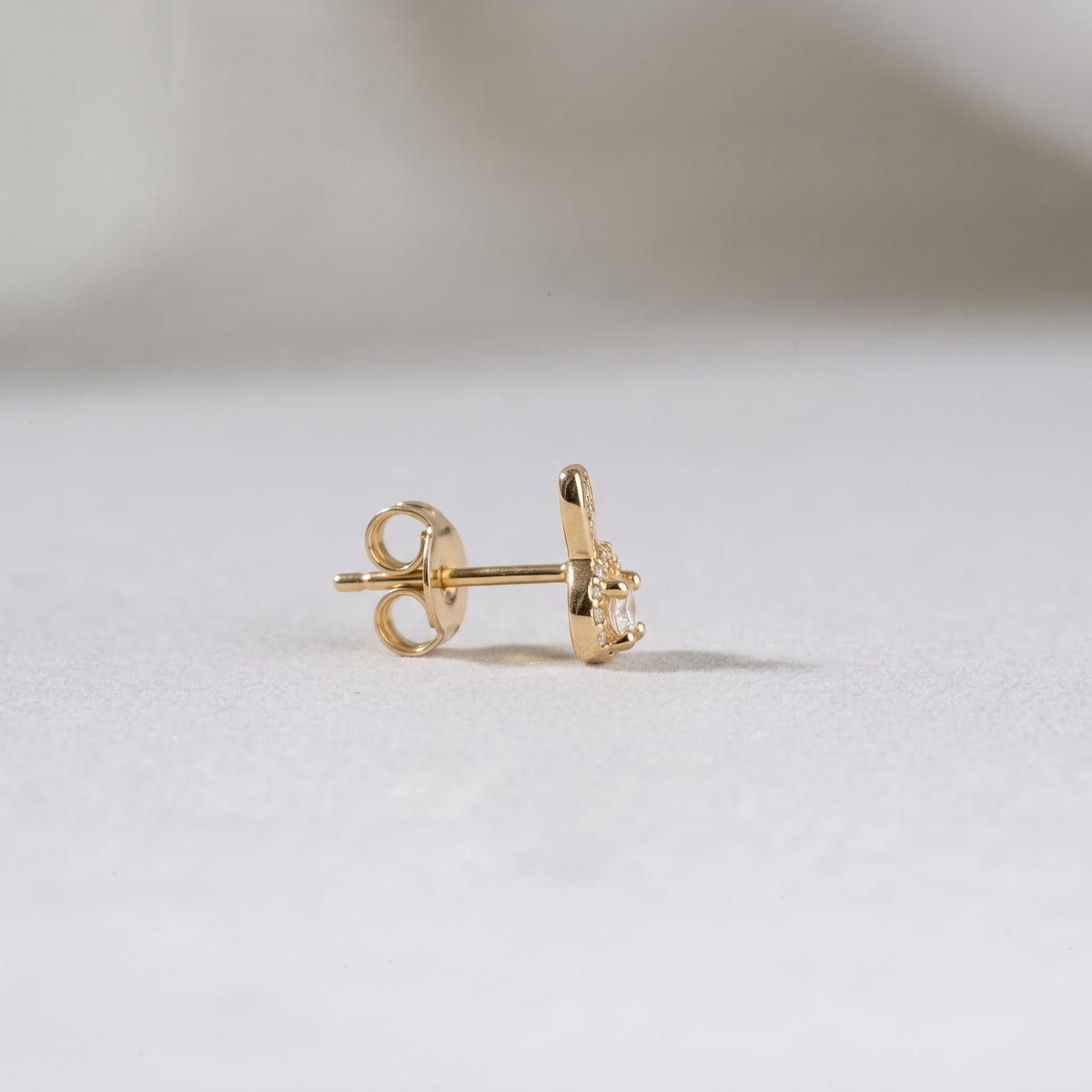Pavé Crystal Bunny Stud Earring