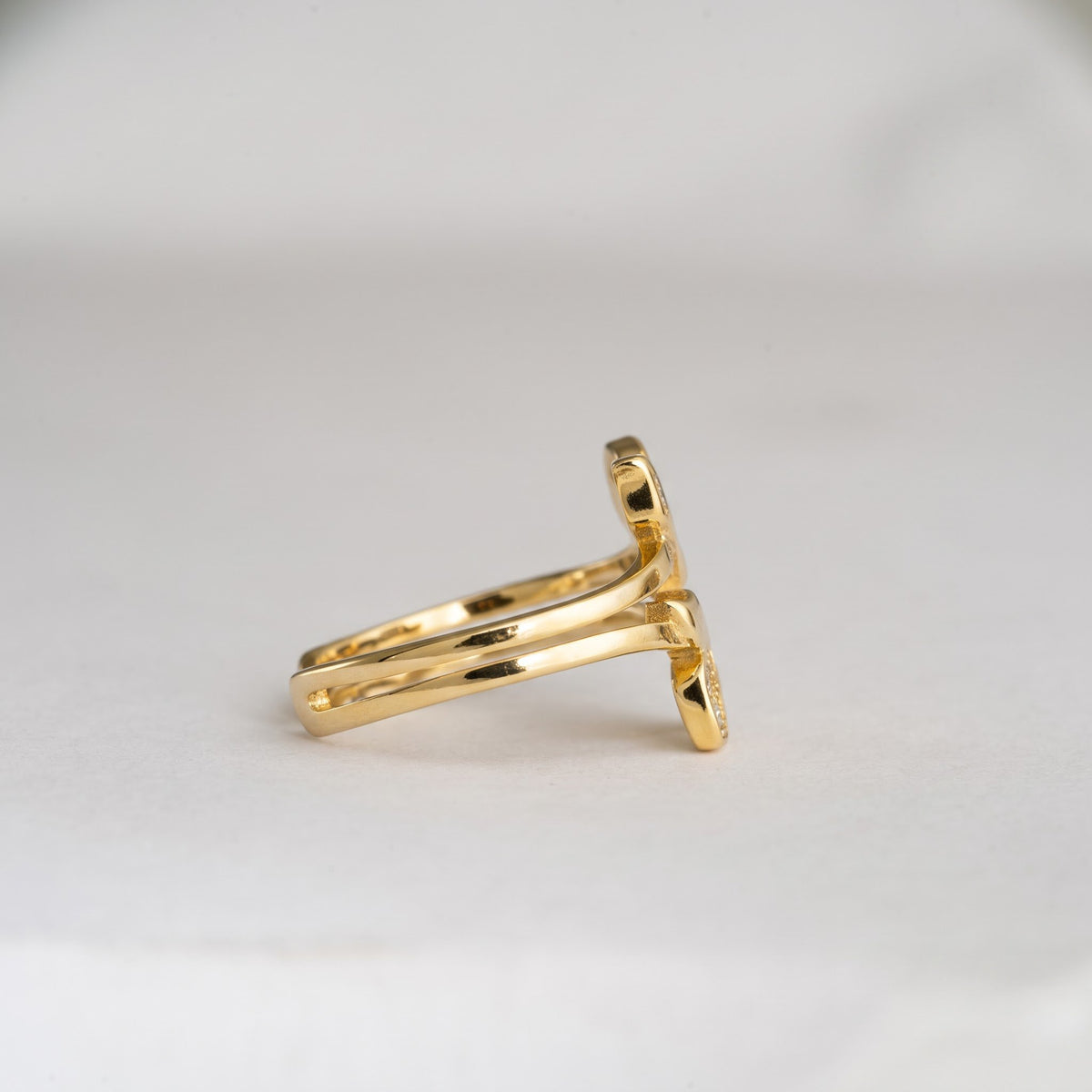 Pavé Butterfly Bypass Ring