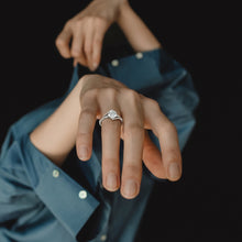 Round Brilliant Bypass Solitaire Ring