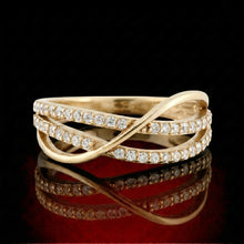 Criss-Cross Pave Band