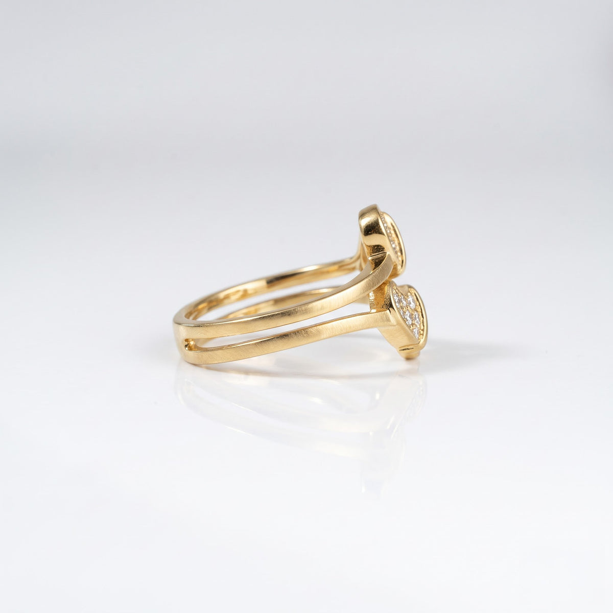 Pavé Split-Loop Bypass Ring