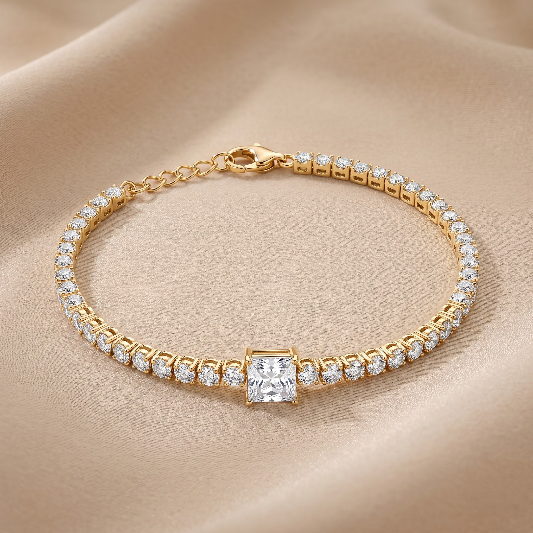 Princess Cut Bracelet