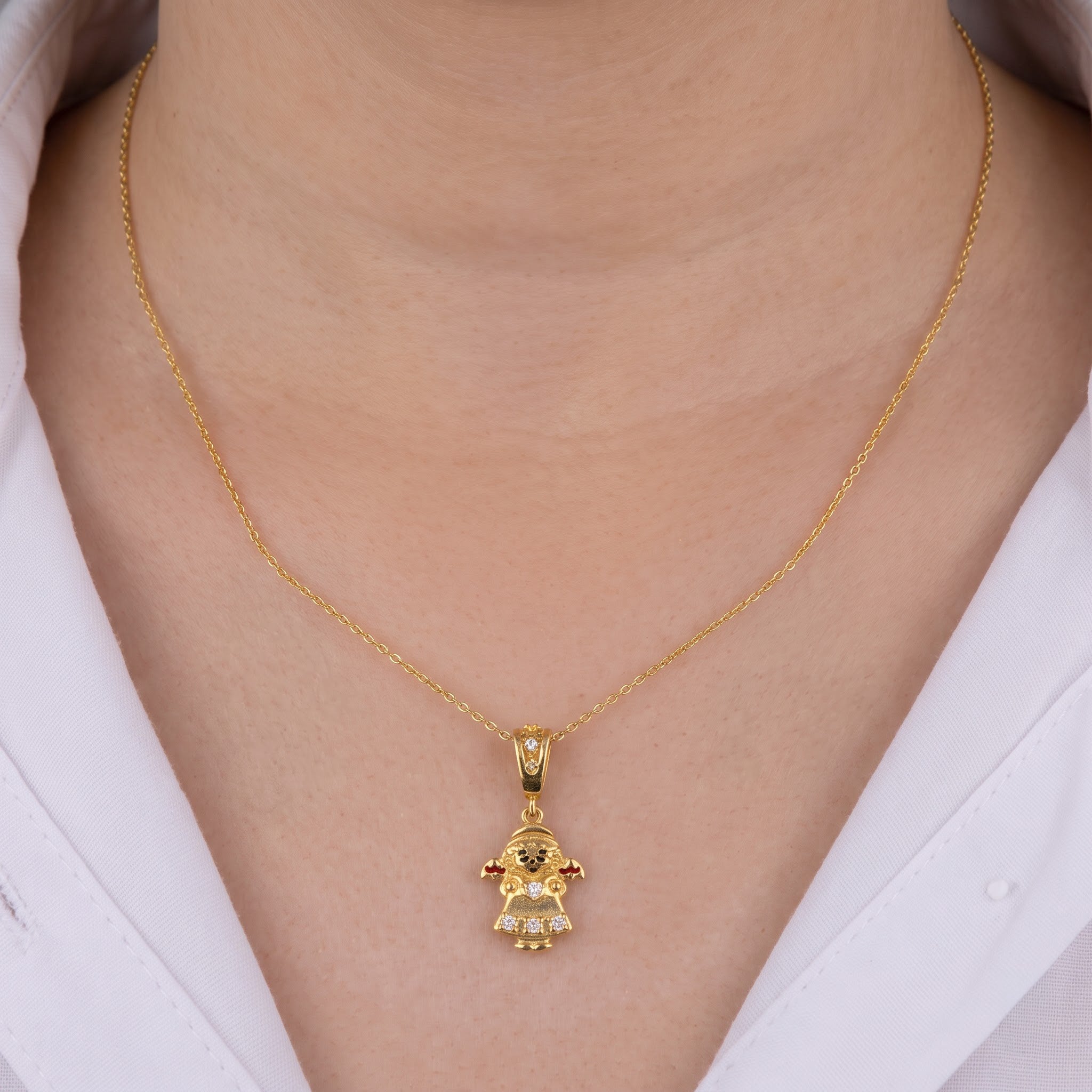 Guardian Angel Pendant with Chain