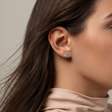 Silver Ik Onkar Stud Earrings