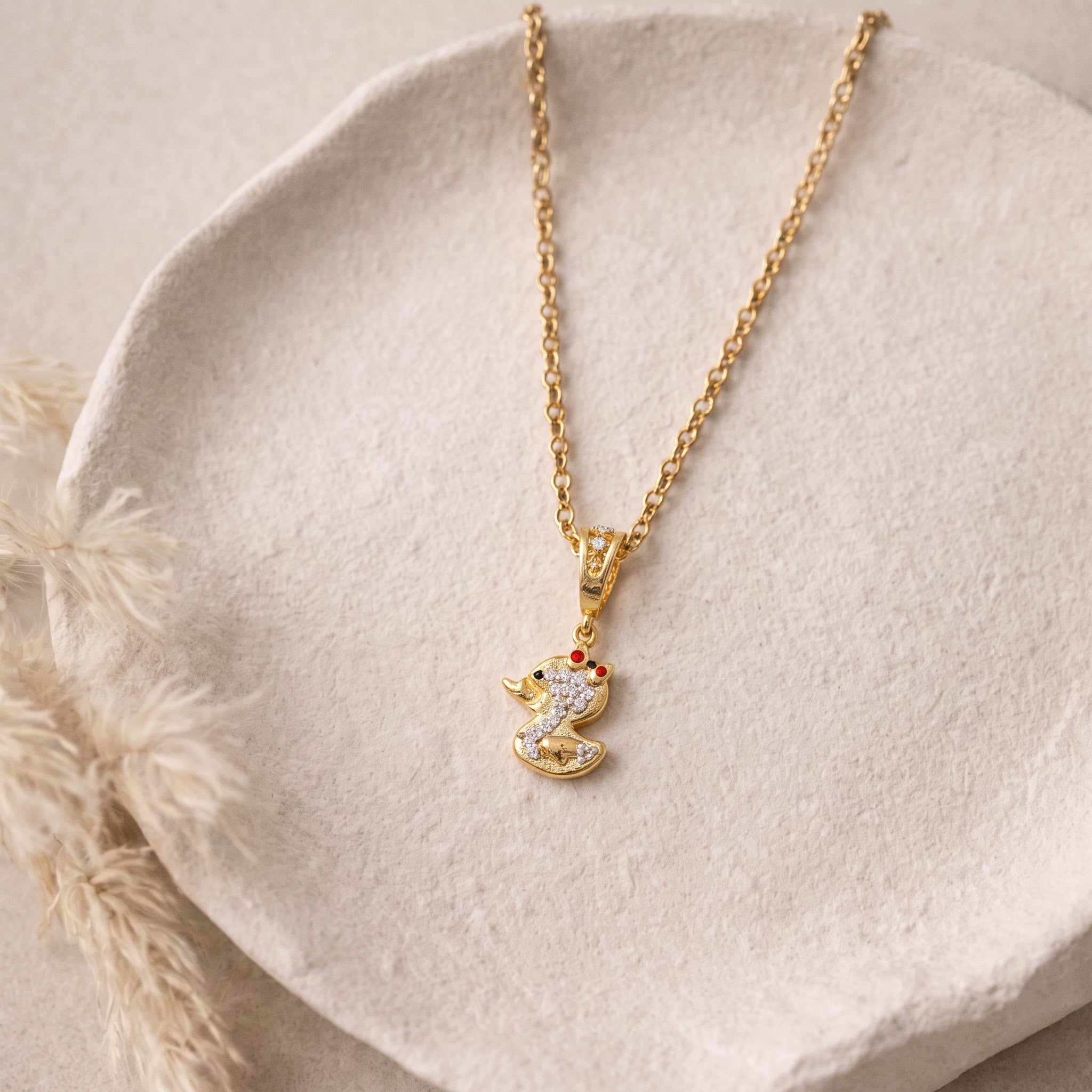 Duck Pendant with Chain