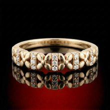 Five-Stone Diamond Floral Band