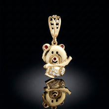 Waving Teddy Bear Pendant