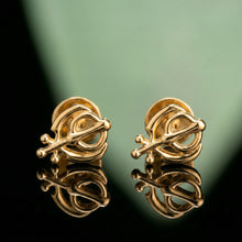 Silver Ik Onkar Stud Earrings
