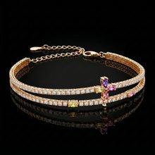 Twin Line Bloom Bracelet
