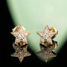 Silver Star Stud Earrings