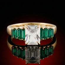Emerald-Cut Baguette Accent Ring
