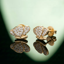 Silver Butterfly Wing Stud Earrings