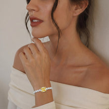 Golden Emerald Cut Bracelet