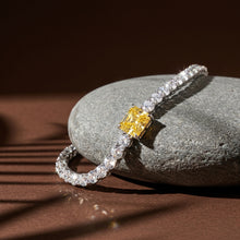 Golden Emerald Cut Bracelet
