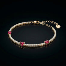 Ruby Trio Bracelet