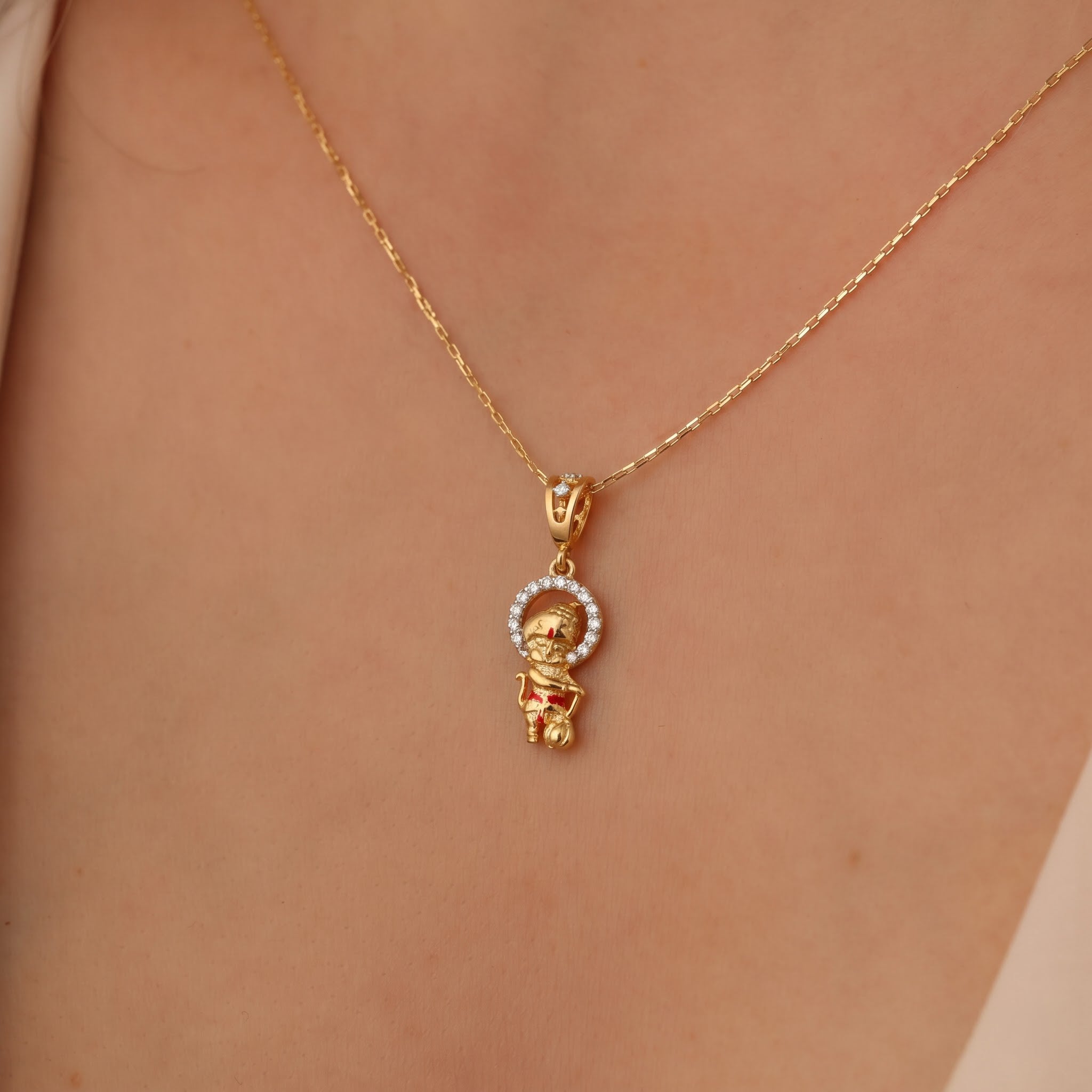 Bal Hanuman Pendant with Chain