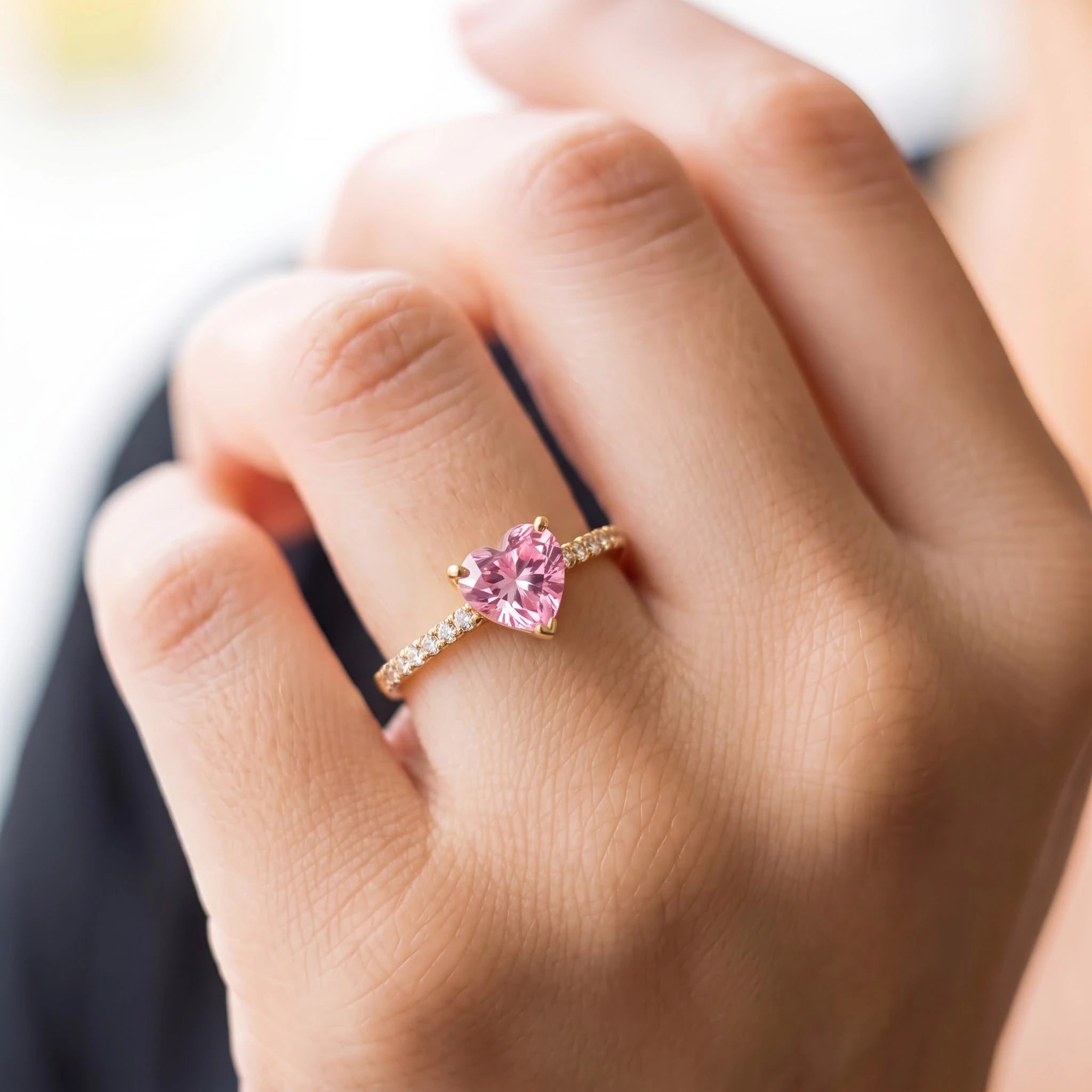 Pink Heart Ring