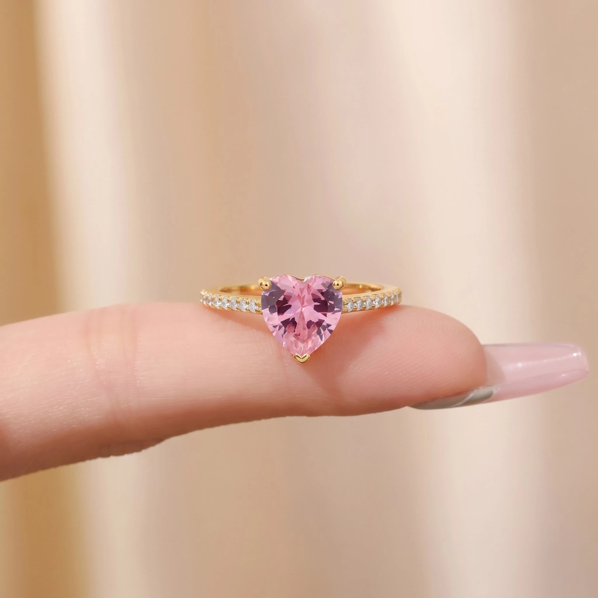 Pink Heart Ring