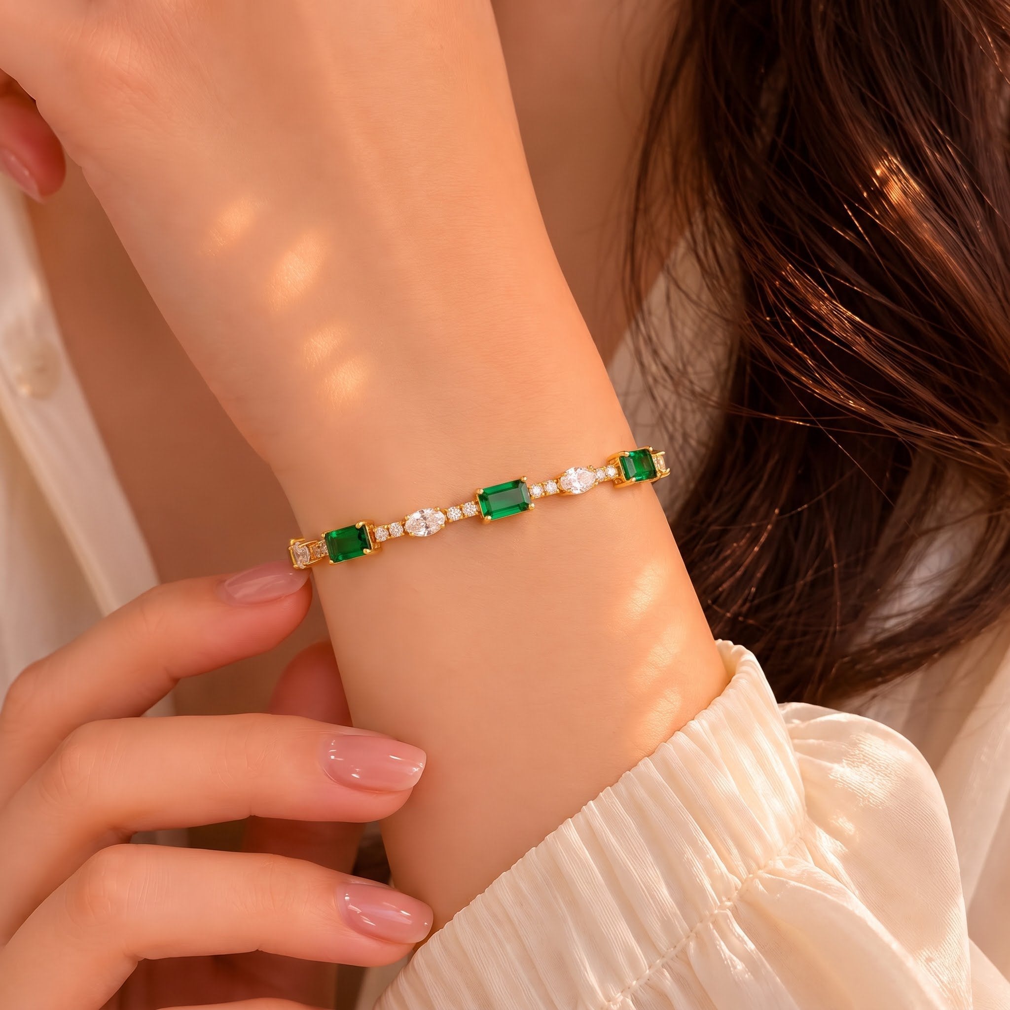 Emerald Tennis Bracelet