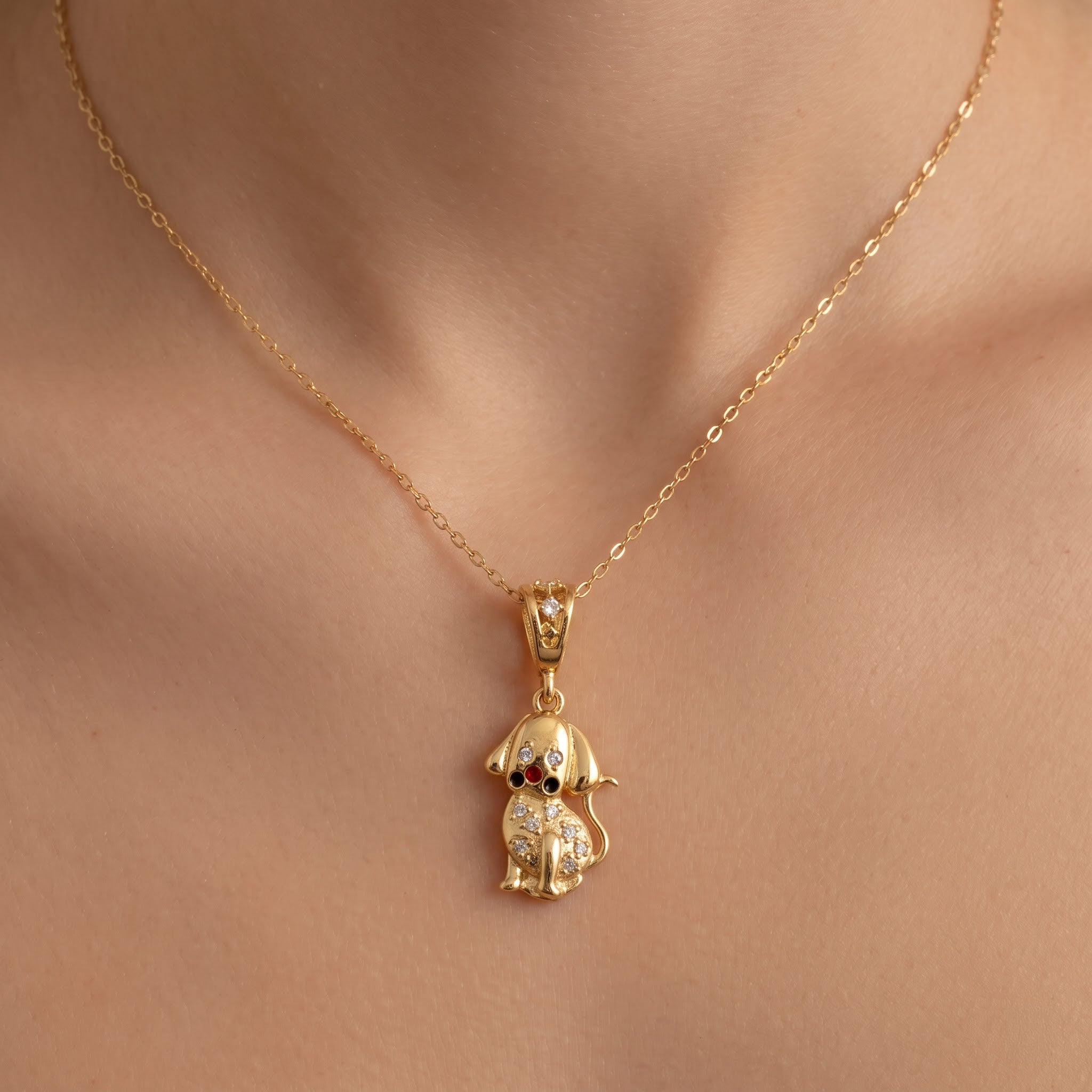 Puppy Dog Pendant with Chain