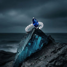 Marquise Sapphire Bypass Ring