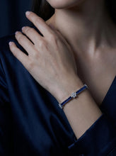 Blue Floral Line Bracelet