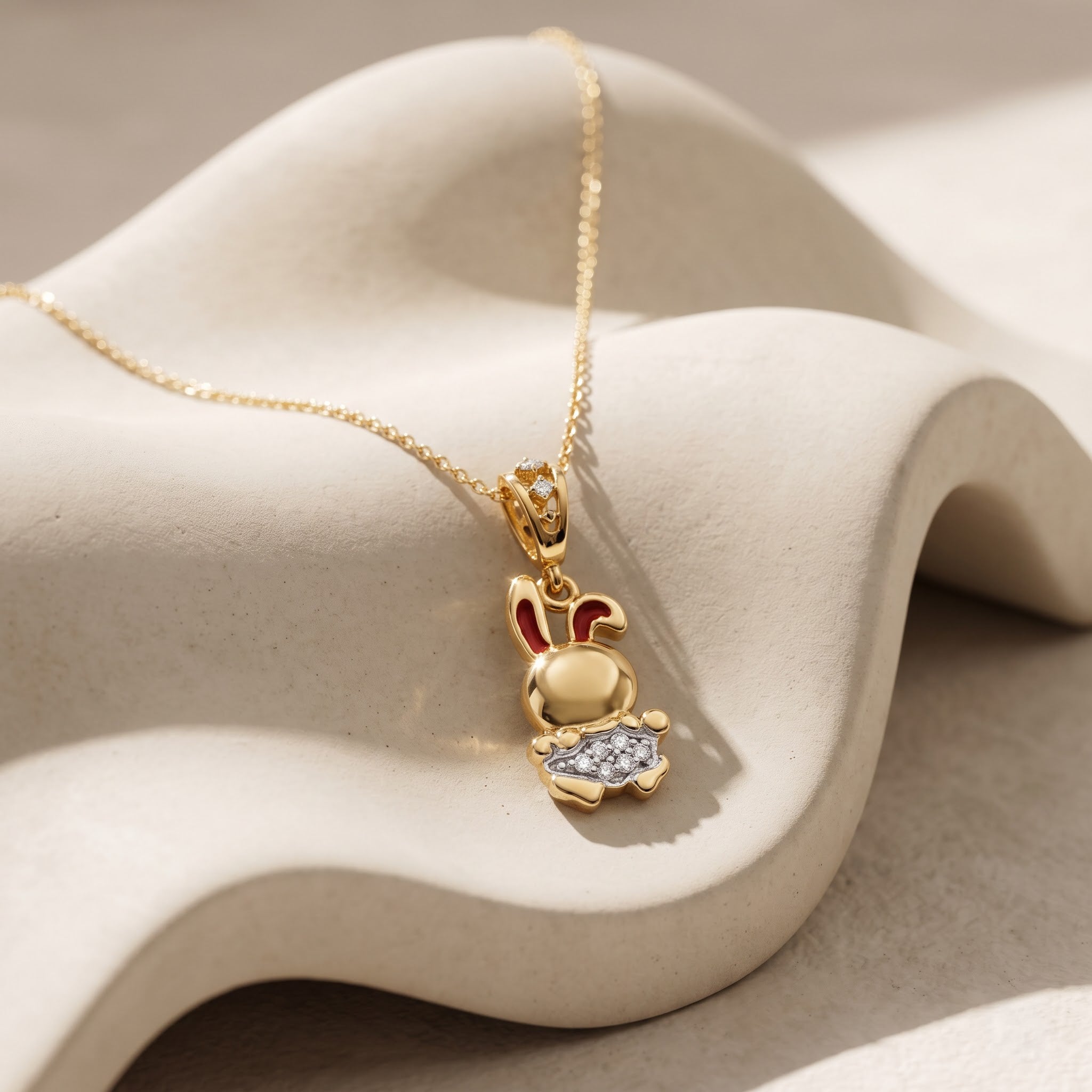 Bunny Pendant with Chain