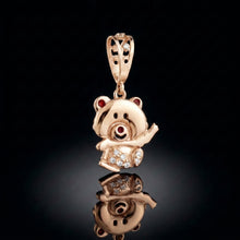 Waving Teddy Bear Pendant