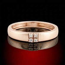 Four-Stone Diamond Square Cluster Band