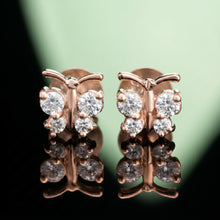 Silver Butterfly Stud Earrings