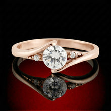 Round Brilliant Bypass Solitaire Ring