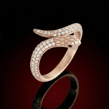 Diamond Snake Bypass Ring