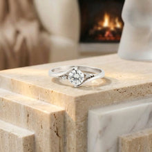 Round Brilliant Bypass Solitaire Ring