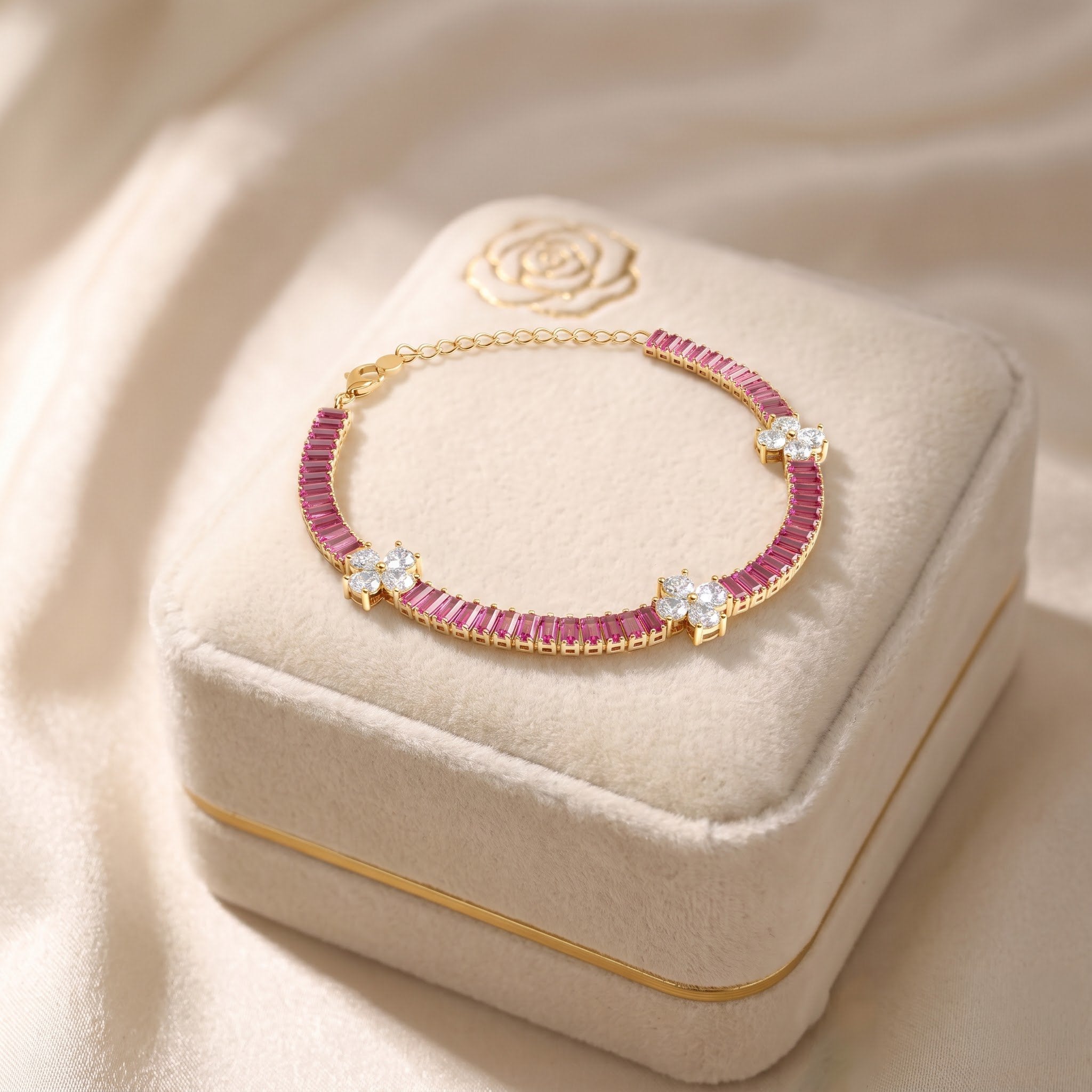 Ruby Flora Bracelet