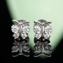 Silver Butterfly Stud Earrings