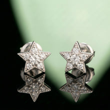 Silver Star Stud Earrings