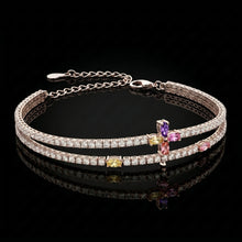 Twin Line Bloom Bracelet