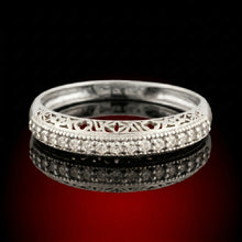 Pave Diamond Filigree Band