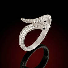 Diamond Snake Bypass Ring