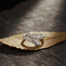 Diamond Snake Bypass Ring
